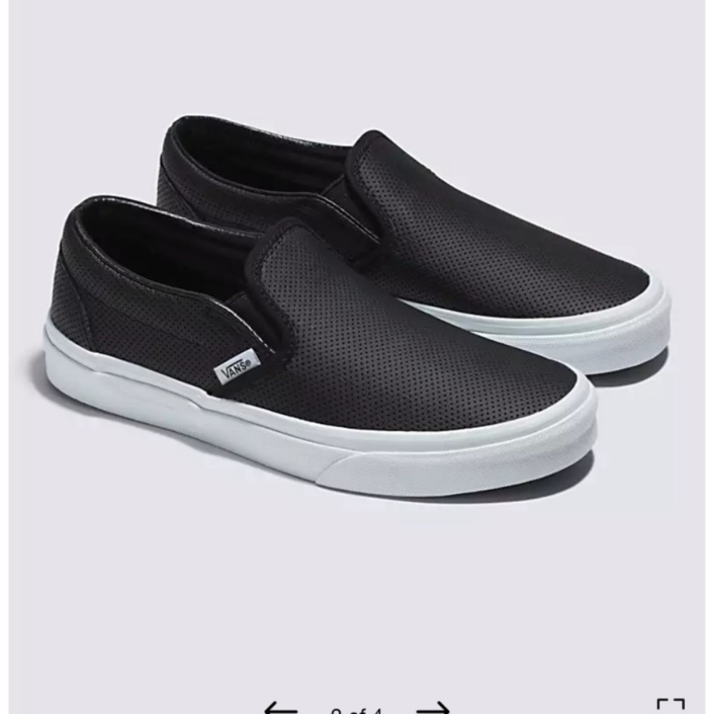 Vans Black Slip on Shoes